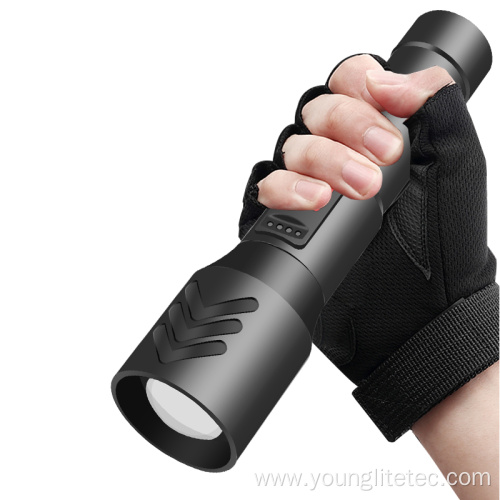 xhp50 zoomable usb rechargeable led flashlight